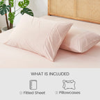 Fitted Sheet Set Cooling Japanese Fabric 15 Inch Pockets