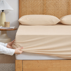 Fitted Sheet Set Japanese Cooling Fabric Deep Pockets