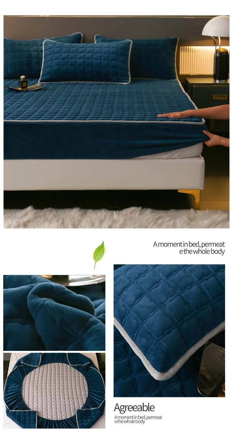 Fitted Sheet Ultra-Soft Breathable Cotton Elastic Fit