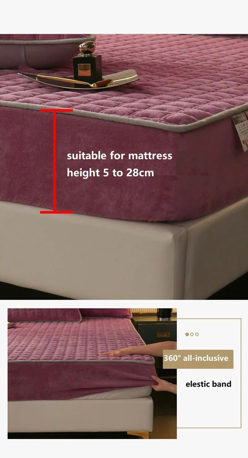 Fitted Sheet Ultra-Soft Breathable Cotton Elastic Fit