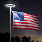 Flagpole Light Solar Dusk-to-Dawn Weather-Resistant
