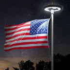 Flagpole Light Solar Dusk-to-Dawn Weather-Resistant
