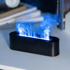 Flame-Effect Color-Changing Aroma Humidifier Lamp