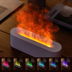 Flame-Effect Color-Changing Aroma Humidifier Lamp