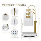Flameless Adjustable Height Dimmable Candle Warmer Lamp