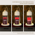 Flameless Adjustable Height Dimmable Candle Warmer Lamp