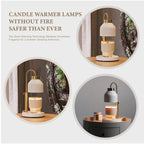 Flameless Adjustable Height Dimmable Candle Warmer Lamp