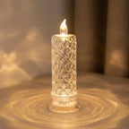 Flameless Candle Realistic Flicker Crystal-Textured Remote Control & Timer