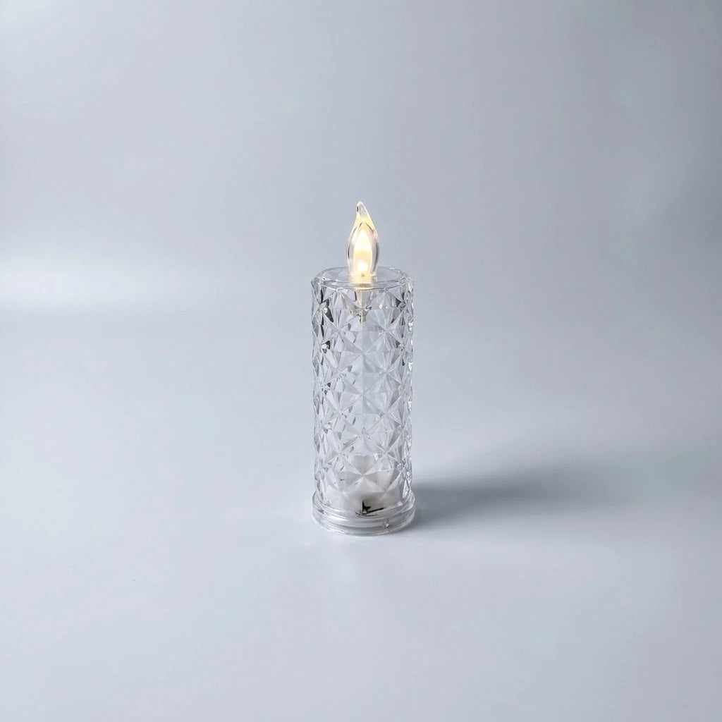 Flameless Candle Realistic Flicker Crystal-Textured Remote Control & Timer
