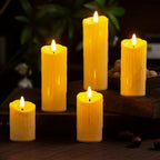 Flameless Candle Realistic Wax Finish Child & Pet Safe