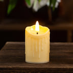 Flameless Candle Realistic Wax Finish Child & Pet Safe