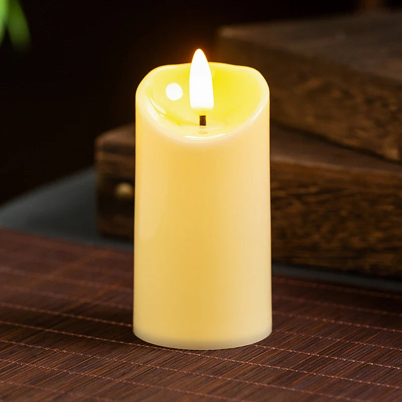 Flameless Candle Realistic Wax Flickering LED & Battery Operated