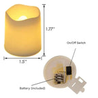 Flameless Candle Set 24 Pack Warm White Battery Included