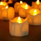 Flameless Candle Set Flickering LED 60-Hour Battery 12-Pack