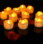 Flameless Candle Set Flickering LED 60-Hour Battery 12-Pack