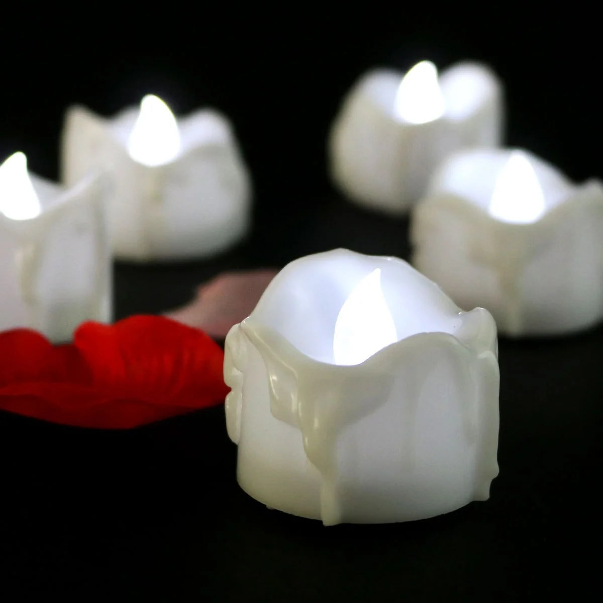 Flameless Candle Set Flickering LED 60-Hour Battery 12-Pack