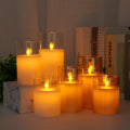 Flameless LED Candle Real Wax Flicker Remote & Timer