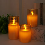 Flameless LED Candle Real Wax Flicker Remote & Timer