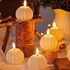 Flameless Realistic Flicker LED Block Candles