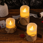 Flameless Realistic Flicker LED Block Candles
