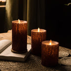 Flameless Realistic Flicker LED Block Candles