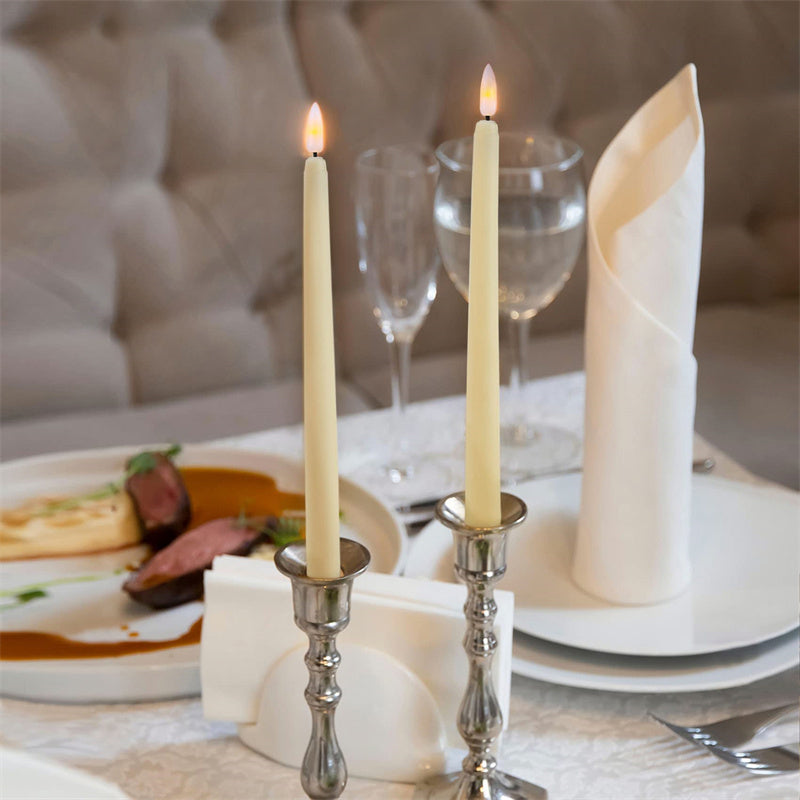 Flameless Realistic Flicker Remote-Controlled Taper Candles