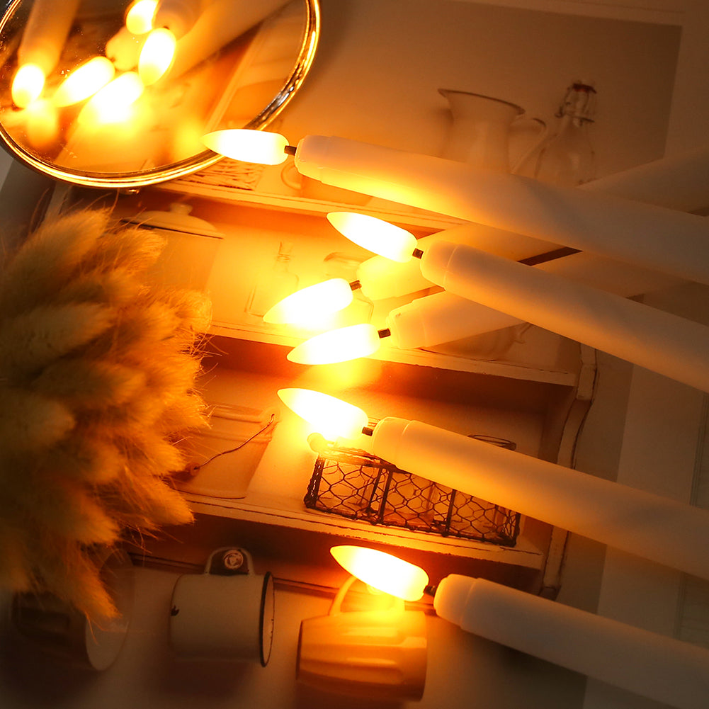 Flameless Realistic Flicker Remote-Controlled Taper Candles