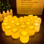 Flameless Tealights Warm Flicker Battery-Operated Multi-Pack