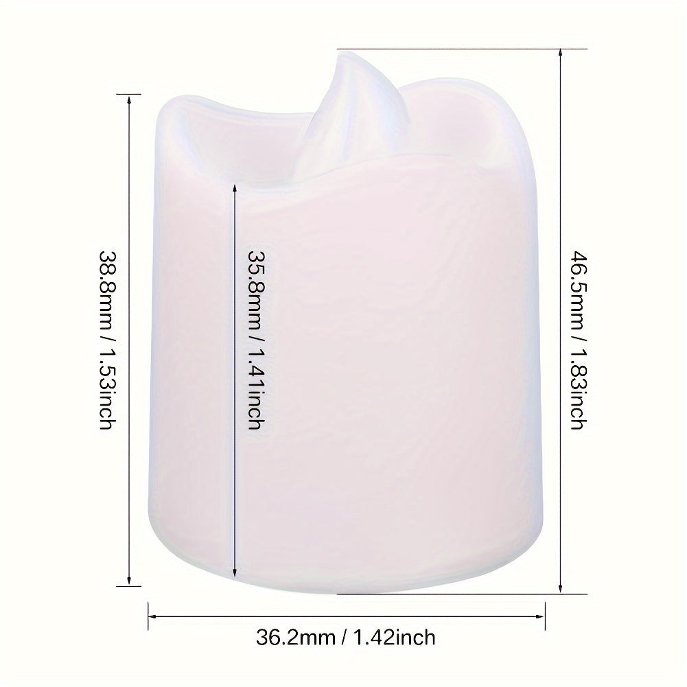 Flameless Tealights Warm Flicker Battery-Operated Multi-Pack