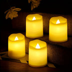Flameless Tealights Warm Flicker Battery-Operated Multi-Pack