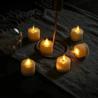 Flameless Votive Candles 6-Pack Flickering Remote Control
