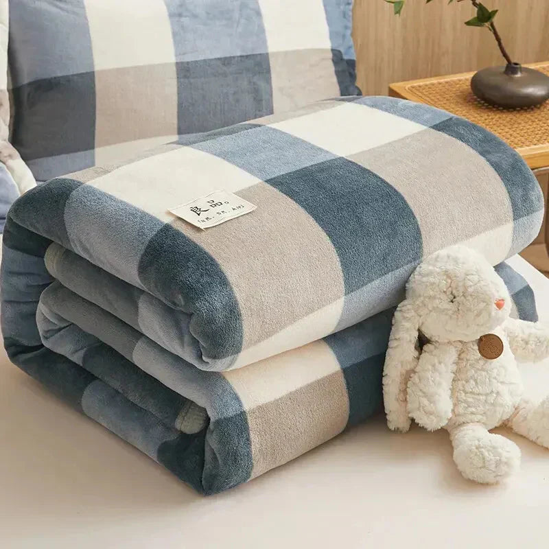 Flannel Blanket Thick Ultra-Soft Lightweight & Breathable