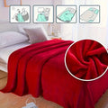 Flannel Throw Blanket Breathable Polyester Machine Washable