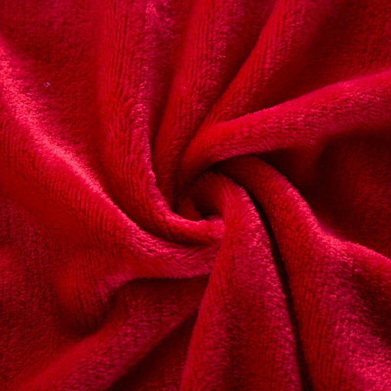 Flannel Throw Blanket Breathable Polyester Machine Washable