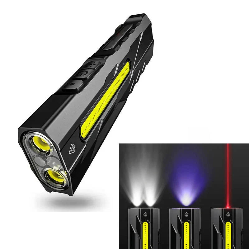 Flashlight 1500 Lumens USB-C Rechargeable Magnetic Mount