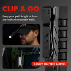 Flashlight 1500 Lumens USB-C Rechargeable Magnetic Mount