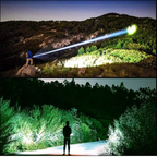 Flashlight 9000 Lumens USB-C Rechargeable Weather-Resistant Aluminum