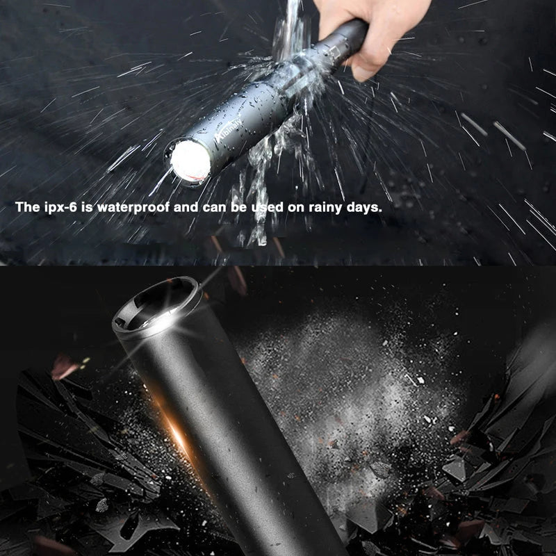 Flashlight Bat-Shaped Grip Three Modes Aluminum Alloy