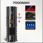 Flashlight Rechargeable 7000mAh Power Bank Waterproof Aluminum Alloy