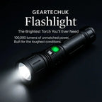Flashlight Rechargeable LED 100000 Lumens IPX6 Waterproof