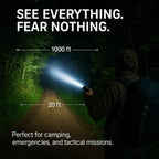 Flashlight Rechargeable LED 100000 Lumens IPX6 Waterproof
