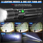 Flashlight Rechargeable Ultra-Bright 100,000 Lumens Waterproof