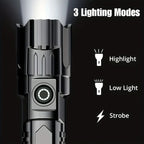 Flashlight Set High-Performance LED USB Rechargeable Set of 2