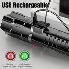 Flashlight Set High-Performance LED USB Rechargeable Set of 2