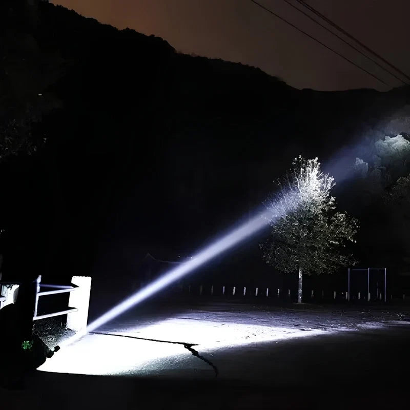 Flashlight Telescopic Zoom 500 Meter USB-C Rechargeable