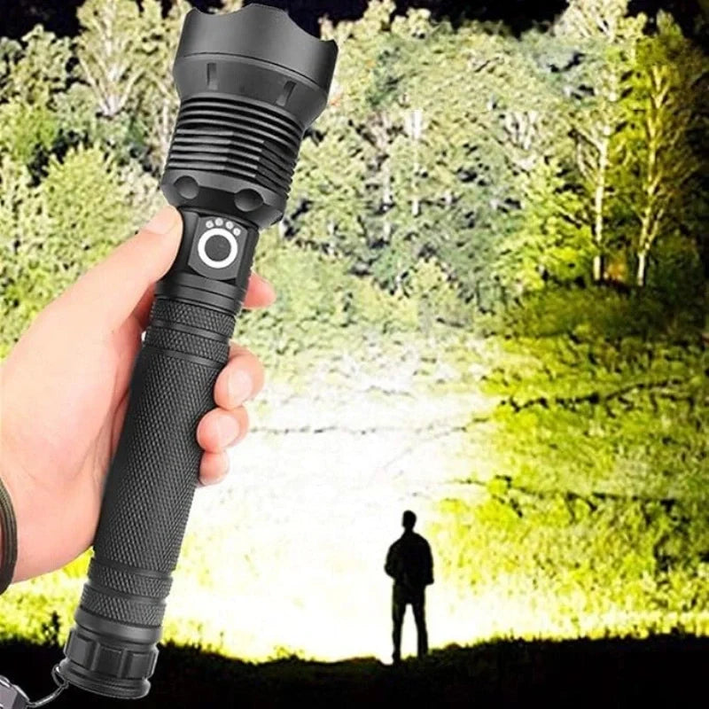 Flashlight Telescopic Zoom 500 Meter USB-C Rechargeable