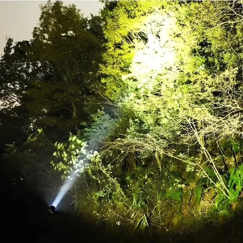 Flashlight Telescopic Zoom 500 Meter USB-C Rechargeable