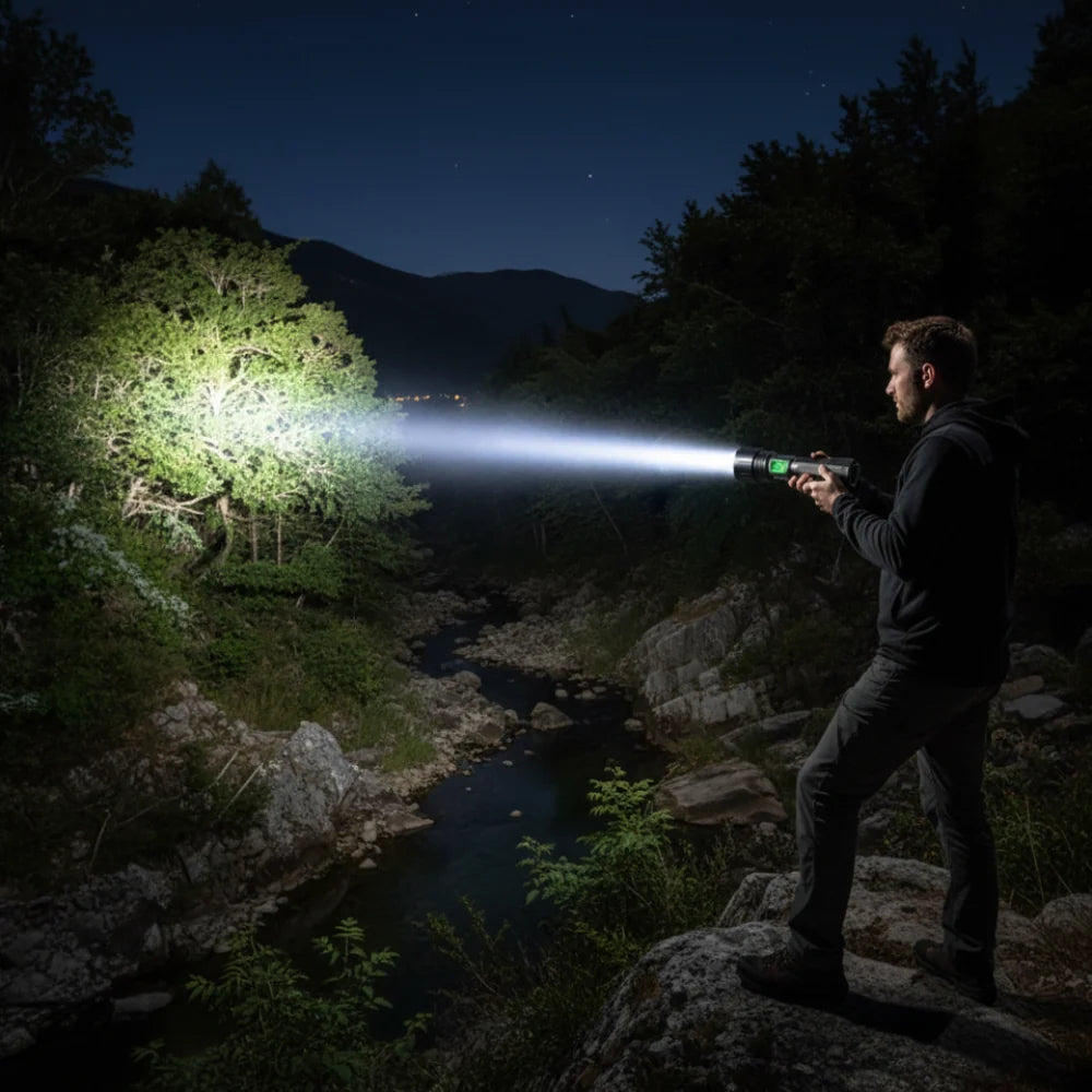 Flashlight USB-C Rechargeable 100,000 Lumens IPX5