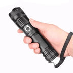 Flashlight USB Rechargeable Telescopic Zoom Waterproof