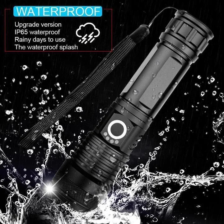 Flashlight USB Rechargeable Telescopic Zoom Waterproof